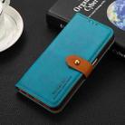 For OPPO Reno12 5G Global KHAZNEH Dual-color Cowhide Texture Flip Leather Phone Case(Blue) - 2