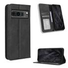 For Google Pixel 8 Pro Magnetic Buckle Retro Texture Leather Phone Case(Black) - 1