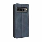 For Google Pixel 8 Pro Magnetic Buckle Retro Texture Leather Phone Case(Blue) - 3