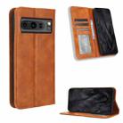 For Google Pixel 8 Pro Magnetic Buckle Retro Texture Leather Phone Case(Brown) - 1
