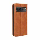 For Google Pixel 8 Pro Magnetic Buckle Retro Texture Leather Phone Case(Brown) - 3