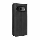 For Google Pixel 8 Magnetic Buckle Retro Texture Leather Phone Case(Black) - 3