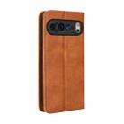 For Google Pixel 9 Pro Magnetic Buckle Retro Texture Leather Phone Case(Brown) - 3