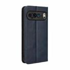 For Google Pixel 9 Magnetic Buckle Retro Texture Leather Phone Case(Blue) - 3