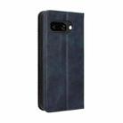 For Google Pixel 9a Magnetic Buckle Retro Texture Leather Phone Case(Blue) - 3