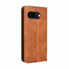 For Google Pixel 9a Magnetic Buckle Retro Texture Leather Phone Case(Brown) - 3