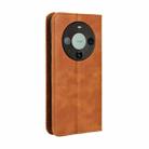 For Huawei Mate 60 5G Magnetic Buckle Retro Texture Leather Phone Case(Brown) - 3