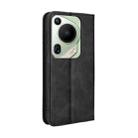 For Huawei Pura 70 Pro / 70 Pro+ Magnetic Buckle Retro Texture Leather Phone Case(Black) - 3