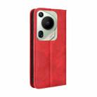 For Huawei Pura 70 Pro / 70 Pro+ Magnetic Buckle Retro Texture Leather Phone Case(Red) - 3