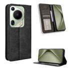 For Huawei Pura 70 Ultra Magnetic Buckle Retro Texture Leather Phone Case(Black) - 1