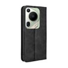 For Huawei Pura 70 Ultra Magnetic Buckle Retro Texture Leather Phone Case(Black) - 3