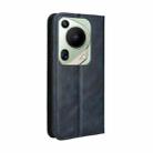 For Huawei Pura 70 Ultra Magnetic Buckle Retro Texture Leather Phone Case(Blue) - 3