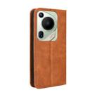 For Huawei Pura 70 Ultra Magnetic Buckle Retro Texture Leather Phone Case(Brown) - 3