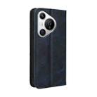 For Huawei Pura 70 Magnetic Buckle Retro Texture Leather Phone Case(Blue) - 3