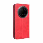 For Huawei Mate 70 Pro / 70 Pro+ Magnetic Buckle Retro Texture Leather Phone Case(Red) - 3