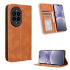 For Huawei nova 13 Pro 5G Magnetic Buckle Retro Texture Leather Phone Case(Brown) - 1