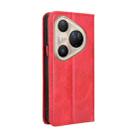 For Huawei Pura 80 Pro 5G / 80 Pro+ 5G Magnetic Buckle Retro Texture Leather Phone Case(Red) - 3