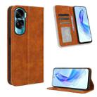 For Honor X50i Big Hole / 90 Lite Magnetic Buckle Retro Texture Leather Phone Case(Brown) - 1