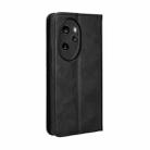 For Honor 100 Pro 5G Magnetic Buckle Retro Texture Leather Phone Case(Black) - 3
