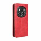 For Honor Magic6 Pro 5G Magnetic Buckle Retro Texture Leather Phone Case(Red) - 3