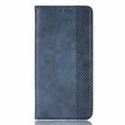 For Honor Play 50 Plus Magnetic Buckle Retro Texture Leather Phone Case(Blue) - 2