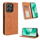 For Honor X8b 4G Magnetic Buckle Retro Texture Leather Phone Case(Brown) - 1