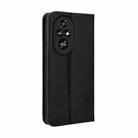 For Honor 200 Pro 5G Magnetic Buckle Retro Texture Leather Phone Case(Black) - 3