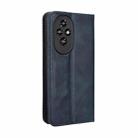 For Honor 200 5G Magnetic Buckle Retro Texture Leather Phone Case(Blue) - 3