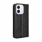 For Honor X60i 5G Magnetic Buckle Retro Texture Leather Phone Case(Black) - 3