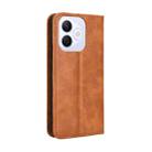 For Honor X60i 5G Magnetic Buckle Retro Texture Leather Phone Case(Brown) - 3