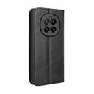 For Honor Magic7 Magnetic Buckle Retro Texture Leather Phone Case(Black) - 3