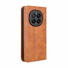 For Honor Magic7 Magnetic Buckle Retro Texture Leather Phone Case(Brown) - 3