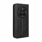 For Honor Magic7 Pro Magnetic Buckle Retro Texture Leather Phone Case(Black) - 3