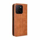 For Honor X5b 4G Magnetic Buckle Retro Texture Leather Phone Case(Brown) - 3