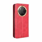 For Honor X60 Pro 5G / X9C 5G Magnetic Buckle Retro Texture Leather Phone Case(Red) - 3