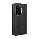 For Honor 300 Pro 5G / 300 Ultra 5G Magnetic Buckle Retro Texture Leather Phone Case(Black) - 3