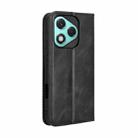 For Honor 400 Lite Magnetic Buckle Retro Texture Leather Phone Case(Black) - 3