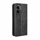 For Honor 400 Magnetic Buckle Retro Texture Leather Phone Case(Black) - 3