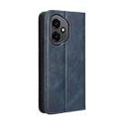 For Honor 400 Magnetic Buckle Retro Texture Leather Phone Case(Blue) - 3