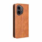 For Honor 400 Magnetic Buckle Retro Texture Leather Phone Case(Brown) - 3