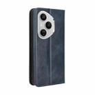 For Honor 400 Pro Global 160.8mm Magnetic Buckle Retro Texture Leather Phone Case(Blue) - 3