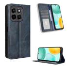 For Honor X6c 4G Magnetic Buckle Retro Texture Leather Phone Case(Blue) - 1