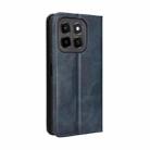 For Honor X6c 4G Magnetic Buckle Retro Texture Leather Phone Case(Blue) - 3