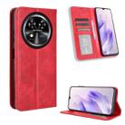 For Oukitel C37 Magnetic Buckle Retro Texture Leather Phone Case(Red) - 1