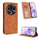 For Oukitel C37 Magnetic Buckle Retro Texture Leather Phone Case(Brown) - 1