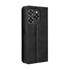 For Oukitel C50 Magnetic Buckle Retro Texture Leather Phone Case(Black) - 3
