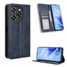 For Oukitel C50 Magnetic Buckle Retro Texture Leather Phone Case(Blue) - 1