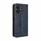 For Oukitel C51 Magnetic Buckle Retro Texture Leather Phone Case(Blue) - 3