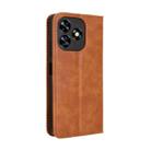 For Oukitel C51 Magnetic Buckle Retro Texture Leather Phone Case(Brown) - 3