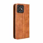 For Oukitel C53 Magnetic Buckle Retro Texture Leather Phone Case(Brown) - 3